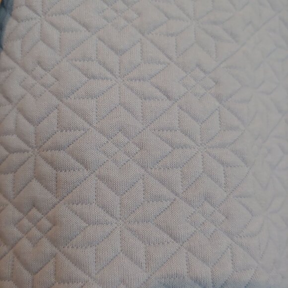 J. Crew Quilted Snowflake Pullover Tunic Cowl Neck Gentle Sea Holiday Soft L - Picture 3 of 15